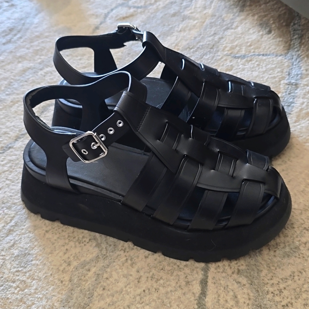 3.1 Phillip Lim Kate Lug Sole Sandals Fisherman Womens Size 38 Size 8
